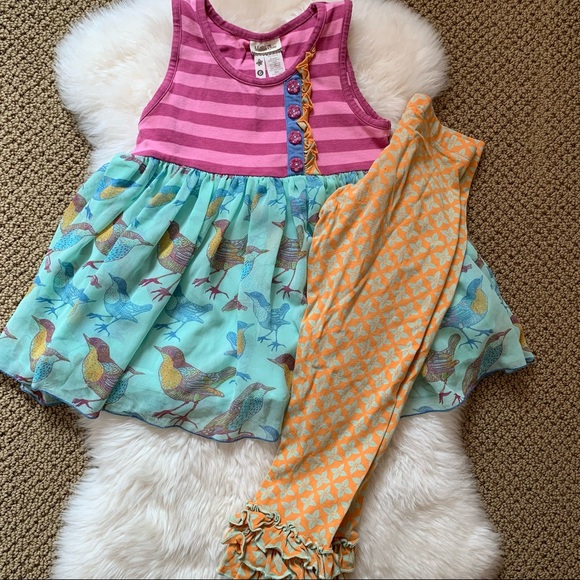 MJ birds top & bottoms outfit 6 - Picture 1 of 9